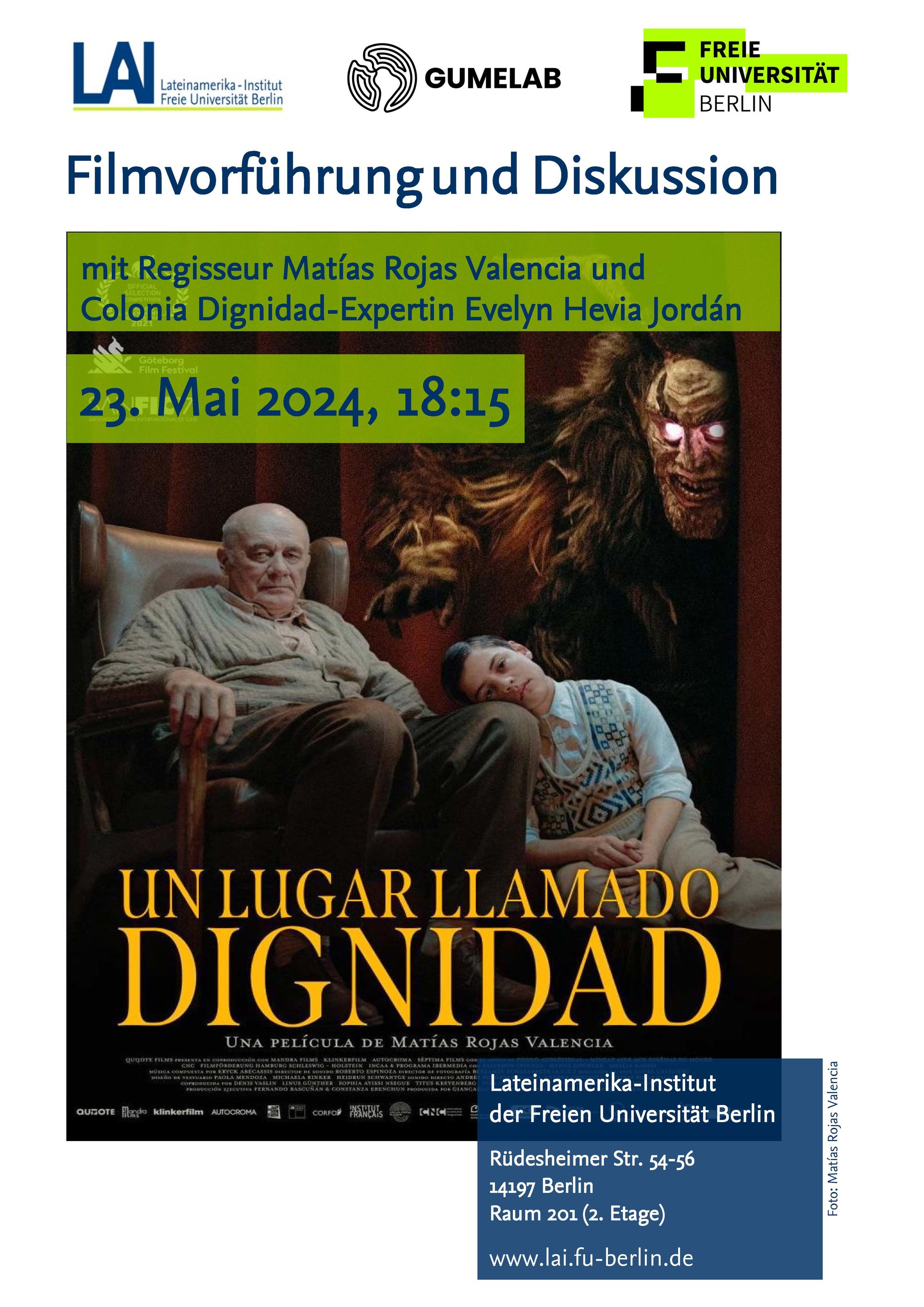 Filmvorführung Un lugar llamado Dignidad 23.05.24 Plakat (002)